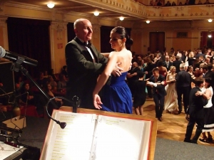 Taneční mistr Aleš Novák s dcerou Klárou